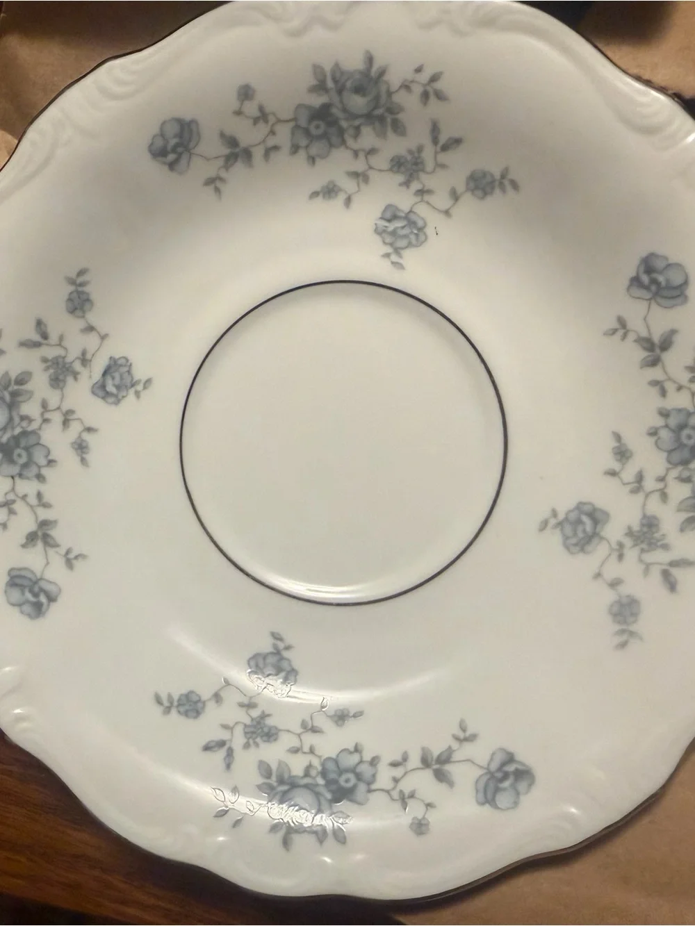 Johann Haviland Bavaria GermanyLot of 3 - Classic White with Blue Garnet